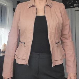 White House Black Market Washed Mauve Jacket Size 12